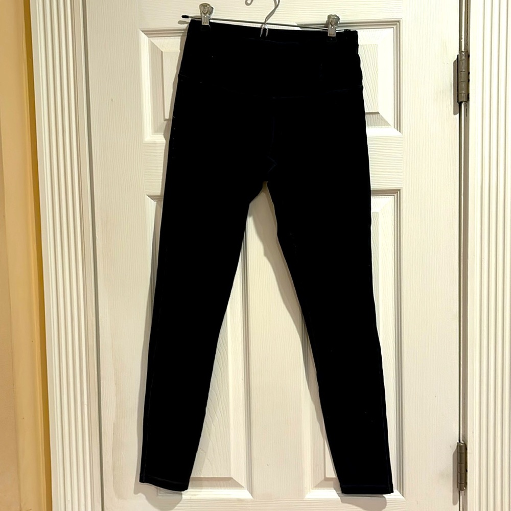 Classic black high-waisted Prana leggings